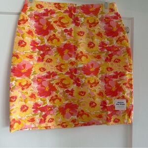 Old Navy Pink and Red Mini Pencil Skirt Resort Wear